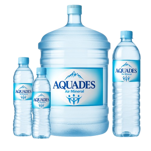 Lini Produk AMDK Aquades - Galon 19L dan Botol
